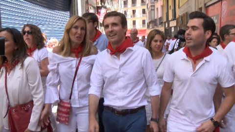 Casado, increpado en la plaza Consistorial de Pamplona Casado, increpado en la plaza Consistorial de Pamplona