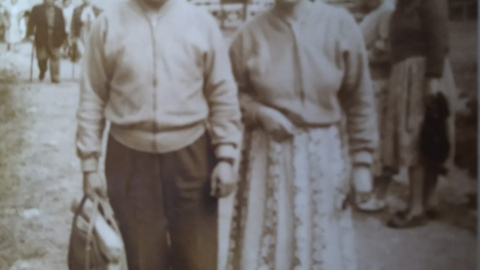 Crispín y su primera esposa.