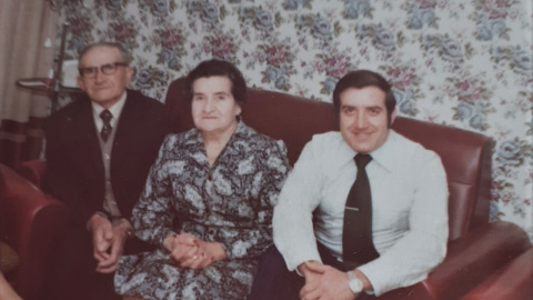 Enric, Cristina y Josep, su segundo hijo.