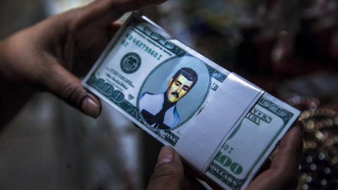 Un billete con la cara del narcotraficante Jesús Malverde./AFP Un billete con la cara del narcotraficante Jesús Malverde./AFP
