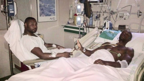 Abidal publica un foto de su transplante con su primo.- INSTAGRAM Abidal publica un foto de su transplante con su primo.- INSTAGRAM