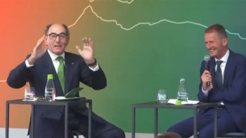 El presidente de Iberdrola durante su alocución en Sagunto (València). El presidente de Iberdrola durante su alocución en Sagunto (València).
