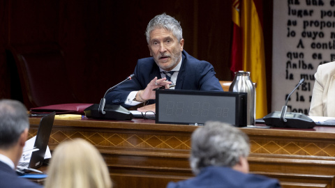 El ministro del Interior, Fernando Grande-Marlaska, comparece en la Comisión de Investigación sobre el ‘caso Koldo’, en el Congreso de los Diputados El ministro del Interior, Fernando Grande-Marlaska, comparece en la Comisión de Investigación sobre el ‘caso Koldo’, en el Congreso de los Diputados