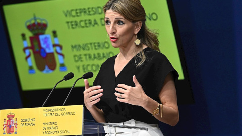 La vicepresidenta tercera y ministra de Trabajo y Economía Social, Yolanda Díaz, en una fotografía del pasado 16 de abril. La vicepresidenta tercera y ministra de Trabajo y Economía Social, Yolanda Díaz, en una fotografía del pasado 16 de abril.