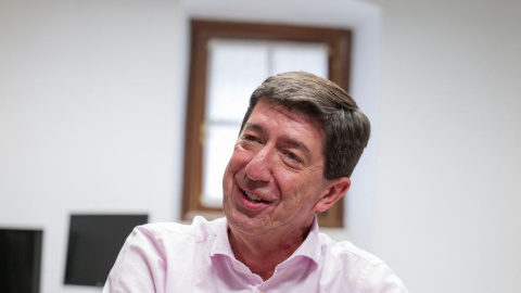 Juan Marín, vicepresidente de la Junta, este jueves en el Parlamento. Juan Marín, vicepresidente de la Junta, este jueves en el Parlamento.