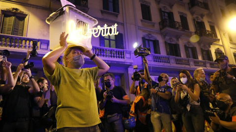 Protesta organizada el 1 de octubre de 2021. Protesta organizada el 1 de octubre de 2021.