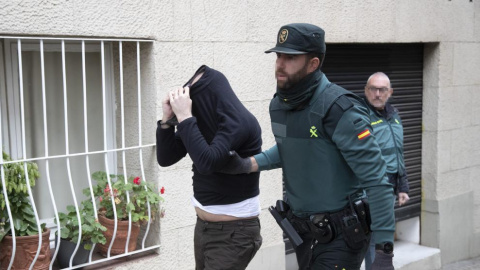 El actor Jorge Ferrandis siendo detenido. El actor Jorge Ferrandis siendo detenido.