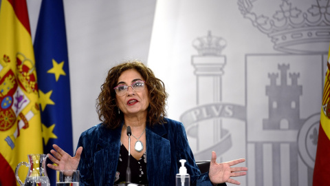 La ministra portavoz y de Hacienda, María Jesús Montero, comparece en rueda de prensa posterior al Consejo de Ministros celebrado en el Palacio de la Moncloa. E.P./O.CAÑAS/POOL La ministra portavoz y de Hacienda, María Jesús Montero, comparece en rueda de prensa posterior al Consejo de Ministros celebrado en el Palacio de la Moncloa. E.P./O.CAÑAS/POOL