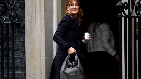 La secretaria de Prensa de Downing Street, Allegra Stratton. REUTERS/Toby Melville