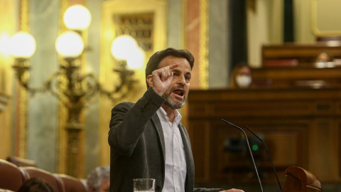 15/12/2020.- El presidente del grupo de Unidas Podemos en el Congreso, Jaume Asens, interviene durante una sesión plenaria en el Congreso de los Diputados, en Madrid (España), a 15 de diciembre de 2020. El Pleno del Congreso debate hoy la propuesta del 15/12/2020.- El presidente del grupo de Unidas Podemos en el Congreso, Jaume Asens, interviene durante una sesión plenaria en el Congreso de los Diputados, en Madrid (España), a 15 de diciembre de 2020. El Pleno del Congreso debate hoy la propuesta del