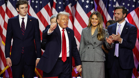 Primeras reacciones de Donald Trump tras la noche electoral Primeras reacciones de Donald Trump tras la noche electoral