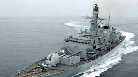 La fragata HMS Montrose en la costa de Omán en marzo. / REUTERS La fragata HMS Montrose en la costa de Omán en marzo. / REUTERS