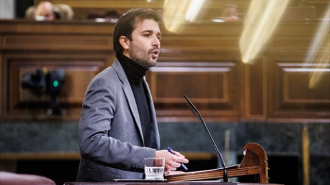 24/11/21. El coordinador autonómico de Podemos en la Región de Murcia, Javier Sánchez Serna, interviene en una sesión plenaria en el Congreso de los Diputados. 24/11/21. El coordinador autonómico de Podemos en la Región de Murcia, Javier Sánchez Serna, interviene en una sesión plenaria en el Congreso de los Diputados.