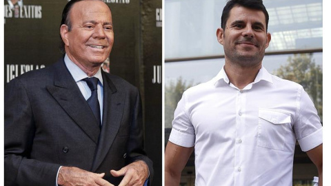 Fotografías del cantante Julio Iglesias (i) y de Javier Sánchez Santos (d). EFE Fotografías del cantante Julio Iglesias (i) y de Javier Sánchez Santos (d). EFE