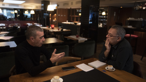 Un moment de l'entrevista de 'Public' amb Xavier Godàs. Un moment de l'entrevista de 'Public' amb Xavier Godàs.