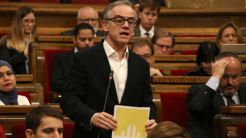 13/11/2024 - El president del grup parlamentari d'ERC, Josep Maria Jové, al ple d'aquest dimecres. 13/11/2024 - El president del grup parlamentari d'ERC, Josep Maria Jové, al ple d'aquest dimecres.