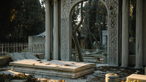 Imagen de archivo de un cementerio. Imagen de archivo de un cementerio.