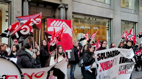 24/1/23 Manifestación de dependientas de Inditex el pasado 7 de enero en Madrid. 24/1/23 Manifestación de dependientas de Inditex el pasado 7 de enero en Madrid.