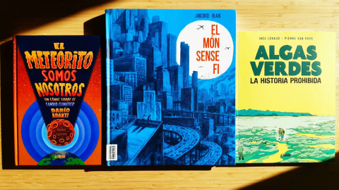 26/01/2023 - Portades d'alguns dels còmics recents que aborden l'emergència climàtica. 26/01/2023 - Portades d'alguns dels còmics recents que aborden l'emergència climàtica.