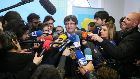 Puigdemont, hace unos días en Bruselas. EFE/Stephanie Lecocq Puigdemont, hace unos días en Bruselas. EFE/Stephanie Lecocq