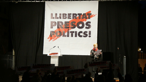Concentración en Barcelona a favor de la libertad de los presos políticos. Concentración en Barcelona a favor de la libertad de los presos políticos.