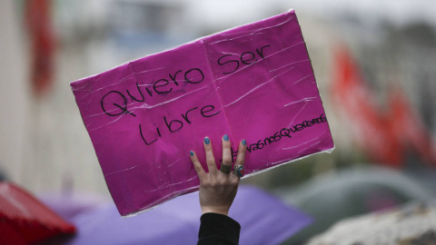 Manifestación en contra de la violencia de género. EFE Manifestación en contra de la violencia de género. EFE
