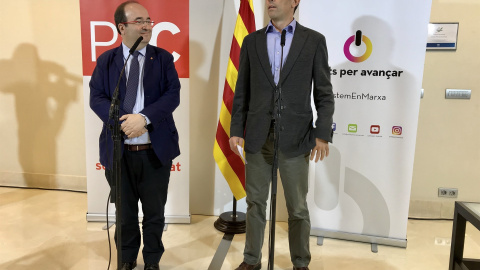 Miquel Iceta (PSC) y Oriol Molins (Units per Avançar). E.P. Miquel Iceta (PSC) y Oriol Molins (Units per Avançar). E.P.