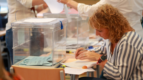 28/05/2023 - Una mesa electoral, a 28 de mayo de 2023, en Palma, Mallorca, Illes Balears. 28/05/2023 - Una mesa electoral, a 28 de mayo de 2023, en Palma, Mallorca, Illes Balears.