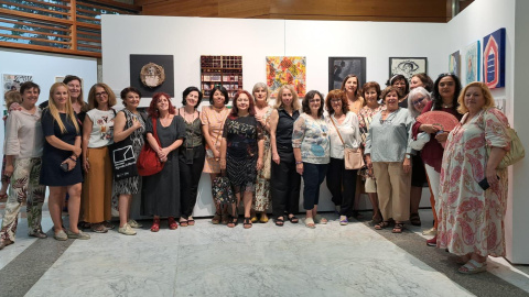 Artistas participantes en la exposición 'Las mujeres en la vida de Picasso', en el Instituto de las Mujeres. Artistas participantes en la exposición 'Las mujeres en la vida de Picasso', en el Instituto de las Mujeres.
