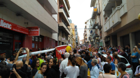 Concentració de protesta per l'acció de la Guàrdia Civil