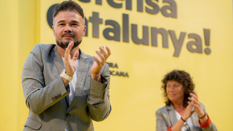 12/07/2023 Gabriel Rufián durante el acto de inicio de campaña del ERC en Barcelona
