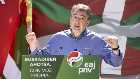 12/07/2023 El portavoz del Grupo Vasco  durante el mitin Festa Euskal Ahotsa Gira