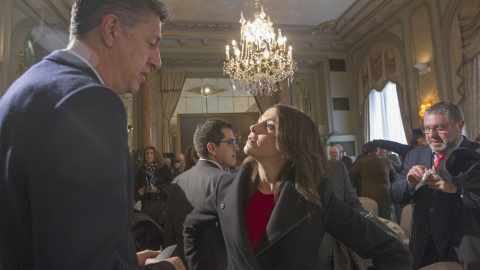 El líder del PPC, Xavier García-Albiol, y su homóloga de Ciudadanos en Catalunya, Inés Arrimadas, en una imagen de archivo. EFE El líder del PPC, Xavier García-Albiol, y su homóloga de Ciudadanos en Catalunya, Inés Arrimadas, en una imagen de archivo. EFE