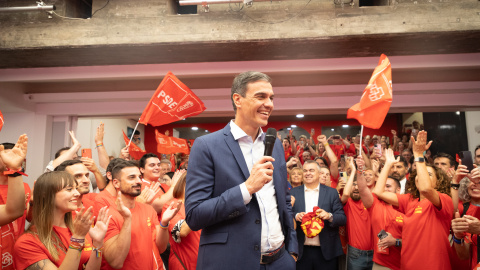 El presidente del Gobierno y secretario general del PSOE, Pedro Sánchez, tras el debate cara a cara el pasado lunes en la sede de Ferraz. El presidente del Gobierno y secretario general del PSOE, Pedro Sánchez, tras el debate cara a cara el pasado lunes en la sede de Ferraz.