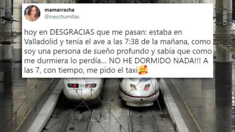 chica pierde el tren