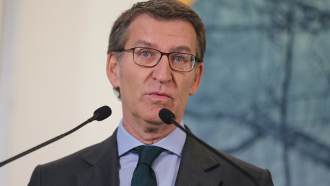 El presidente del Partido Popular, Alberto Núñez Feijóo, interviene durante una entrega de premios de la revista Cambio 16.- Cézaro De Luca / Europa Press El presidente del Partido Popular, Alberto Núñez Feijóo, interviene durante una entrega de premios de la revista Cambio 16.- Cézaro De Luca / Europa Press