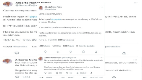 18/07/2023 Tuit publicado por Alberto Núñez Feijóo tras la entrevista en TVE 18/07/2023 Tuit publicado por Alberto Núñez Feijóo tras la entrevista en TVE