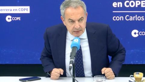 Zapatero en la Cope Zapatero, entrevistado por Carlos Herrera.- CADENA COPE