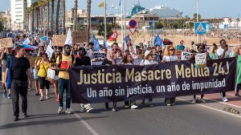 Cientos de personas exigen en Melilla una nueva investigación de la masacre Cientos de personas exigen en Melilla una nueva investigación de la masacre