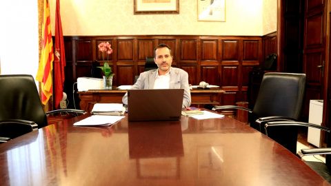 Jordi Jordan, alcalde de Tortosa, al seu despatx d'alcaldia a l'Ajuntament Jordi Jordan, alcalde de Tortosa, al seu despatx d'alcaldia a l'Ajuntament