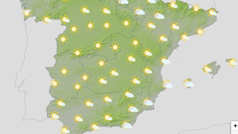 Mapa de previsiones para el próximo 23J.