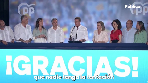 VÍDEO | Feijóo: "Hemos ganado y nos corresponde intentar formar gobierno" VÍDEO | Feijóo: "Hemos ganado y nos corresponde intentar formar gobierno"