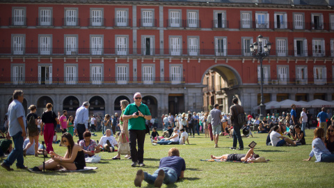 La Plaza Mayor recupera su papel protagonista en la capital. / C.G