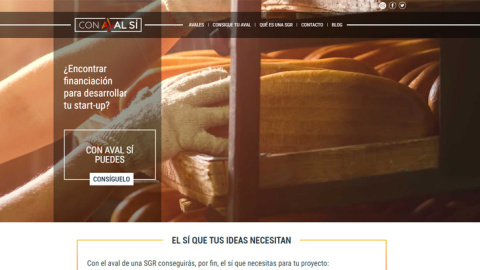 Página principal de la web 'ConAvalSí', lanzada por Cesgar. Página principal de la web 'ConAvalSí', lanzada por Cesgar.