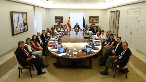 Imagen del primer Consejo de Ministros celebrado tras las elecciones generales del 23J Imagen del primer Consejo de Ministros celebrado tras las elecciones generales del 23J