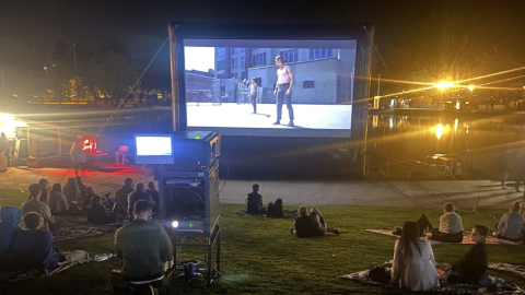 Una sessió de cinema a la fresca