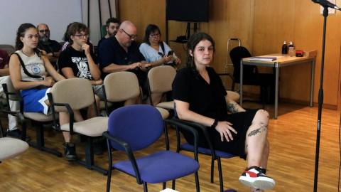 1-8-2023 Carla Costa a dins la sala del Jutjat Penal 5 de Girona 1-8-2023 Carla Costa a dins la sala del Jutjat Penal 5 de Girona