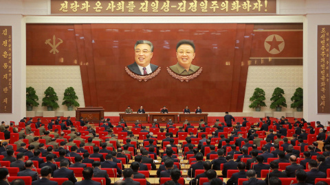 El segundo pleno del Comité Central del Partido de los trabajadores de Corea del Norte./REUTERS El segundo pleno del Comité Central del Partido de los trabajadores de Corea del Norte./REUTERS