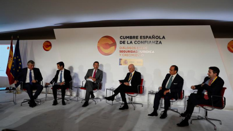 Francisco Reynés, vicepresidente y CEO de Abertis, en la Cumbre Española de la Confianza, la semana pasada en Madrid. /EFE