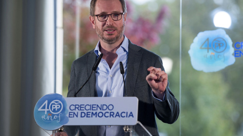 El vicesecretario de Política Social y Sectorial del PP, Javier Maroto durante un acto organizado en Santander. EFE/Pedro Puente Hoyos El vicesecretario de Política Social y Sectorial del PP, Javier Maroto durante un acto organizado en Santander. EFE/Pedro Puente Hoyos